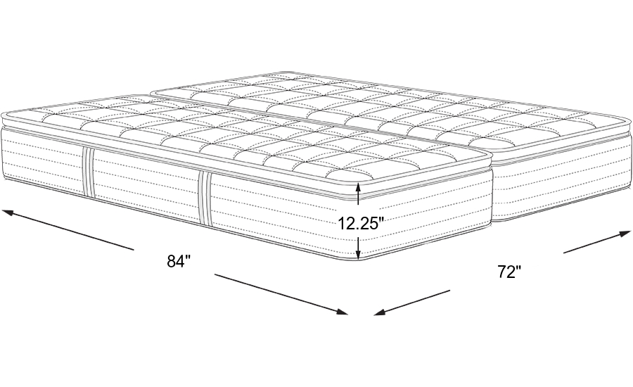 Dimension Image. Please refer to the Dimension Tab on this page for dimension details.