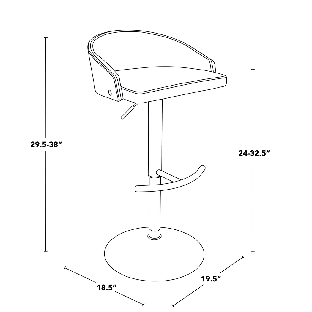 Tenlynn Green Adjustable Swivel Barstool, Set of 3 - Thumbnail - Image 12