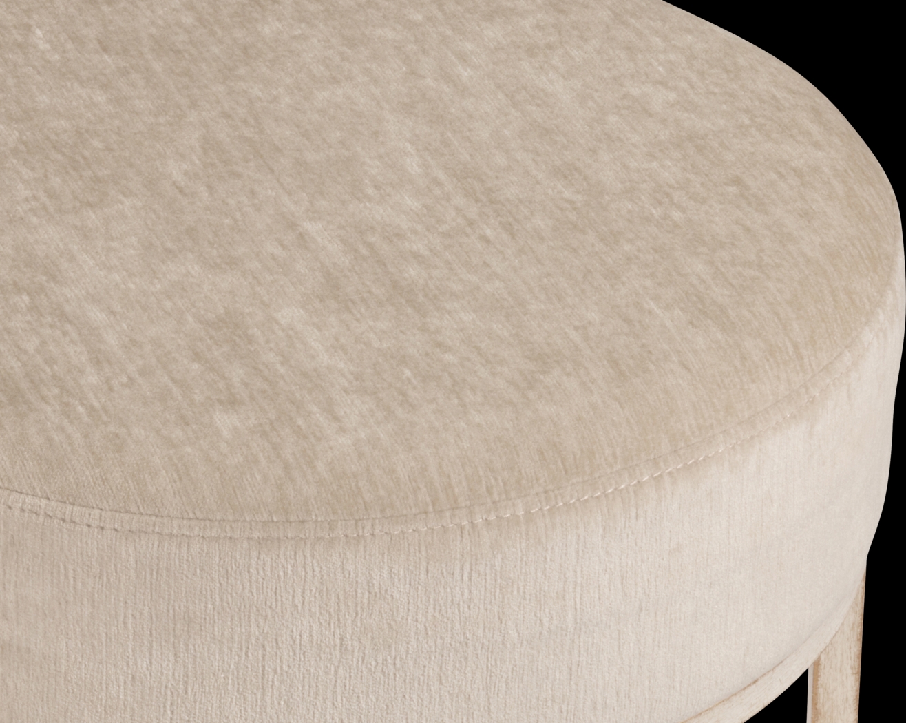 Tennyson White Vanity Stool - Thumbnail - Image 6