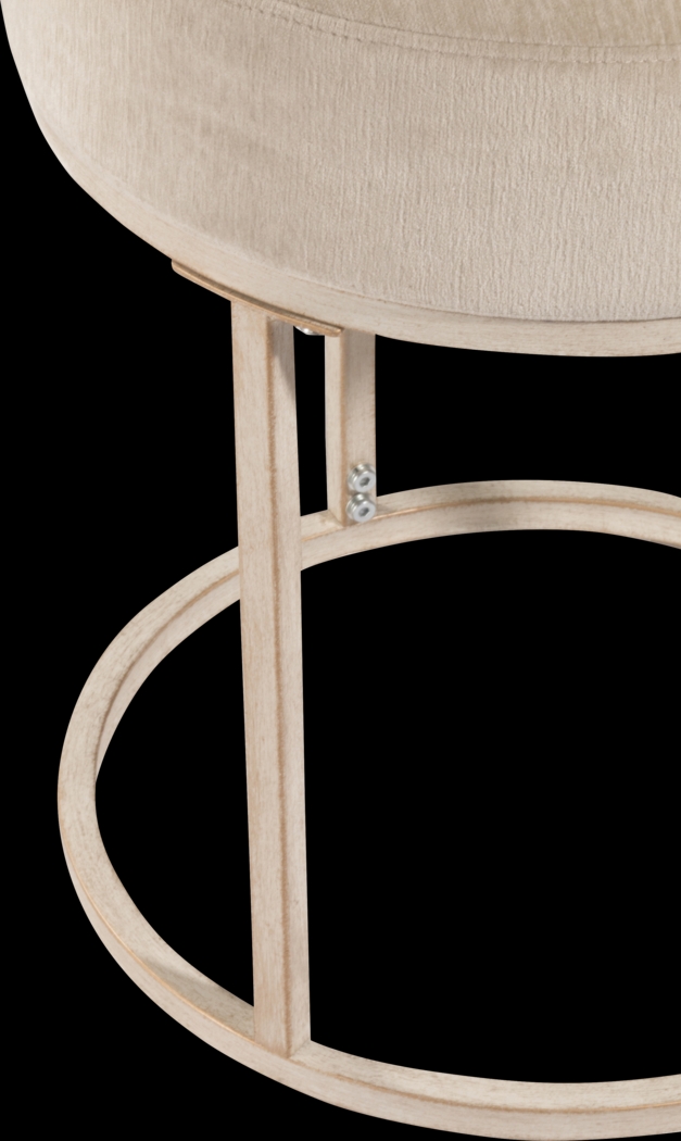 Tennyson White Vanity Stool - Thumbnail - Image 7