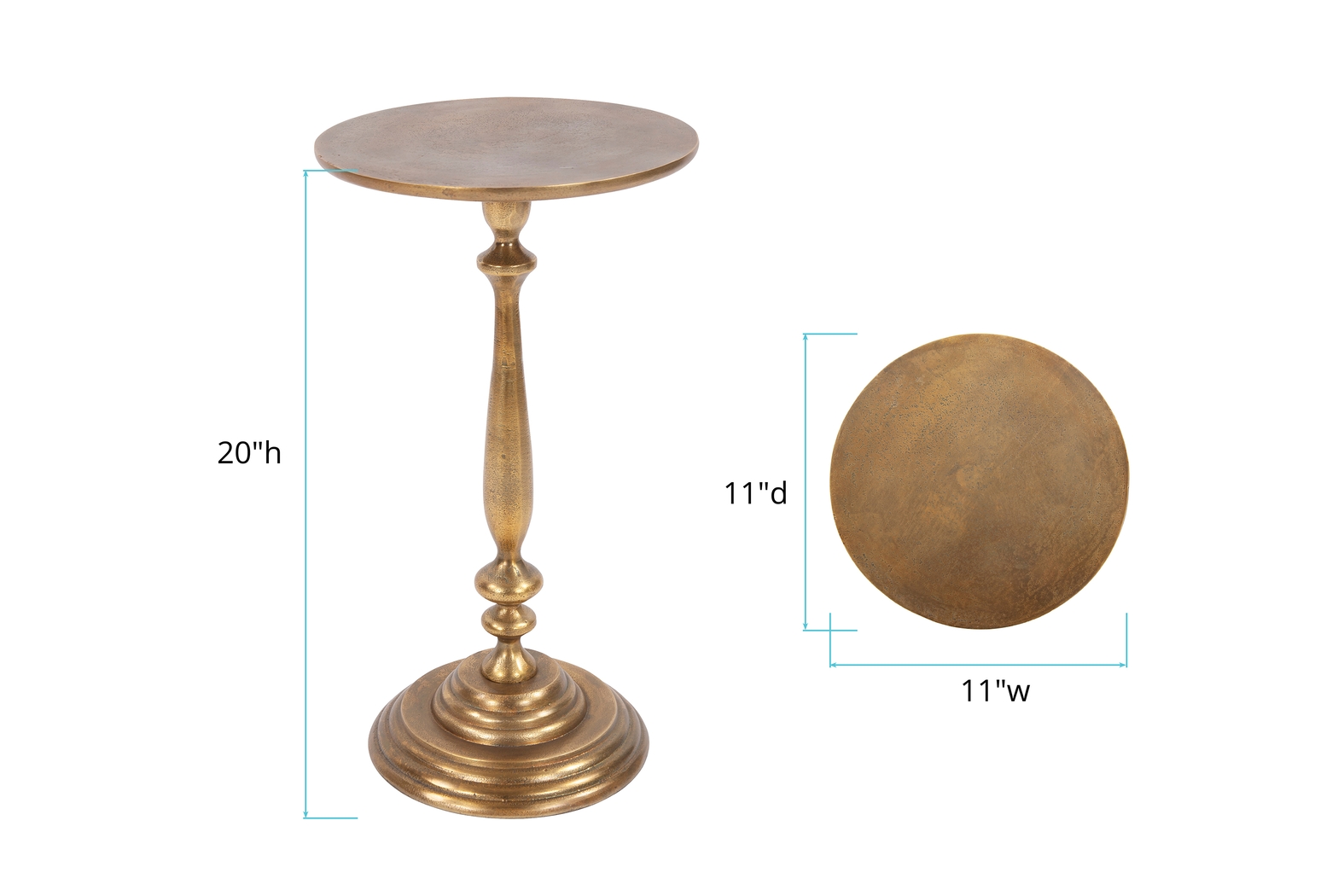 Tenter Bronze Accent Table - Thumbnail - Image 5