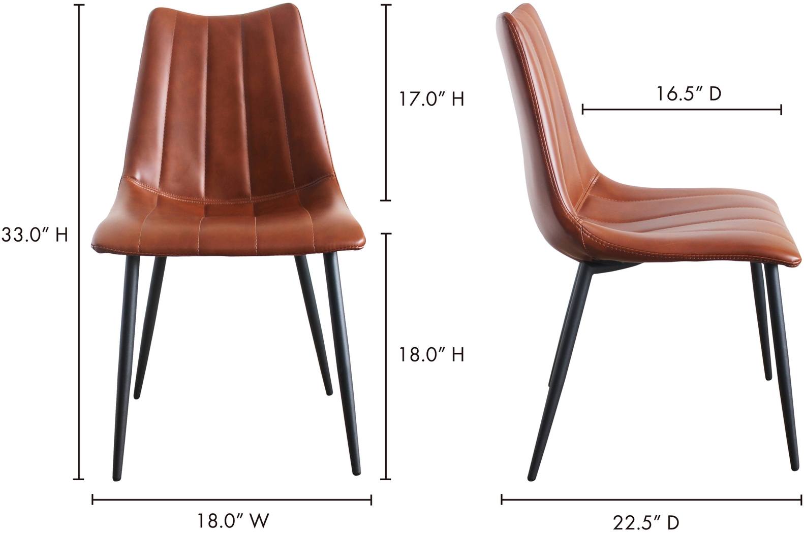 Tenton Brown Side Chair, Set of 2 - Thumbnail - Image 6
