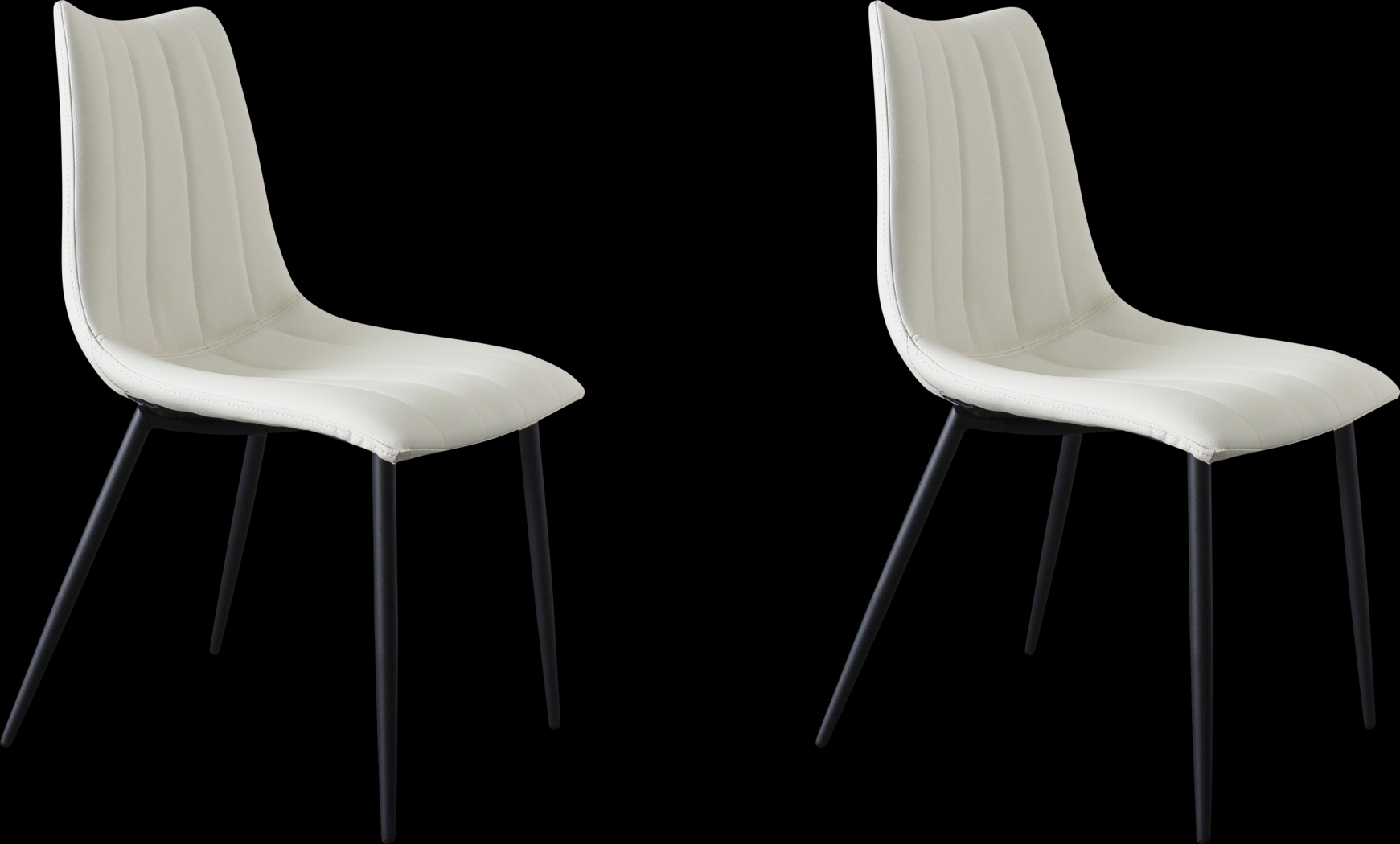 Tenton White Side Chair, Set of 2 - Thumbnail - Image 1