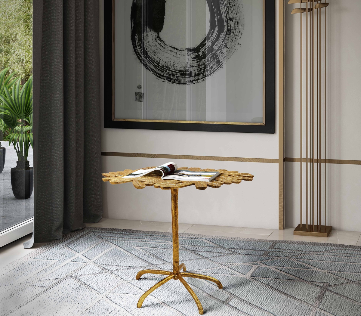 Teresal Gold Accent Table - Thumbnail - Image 4