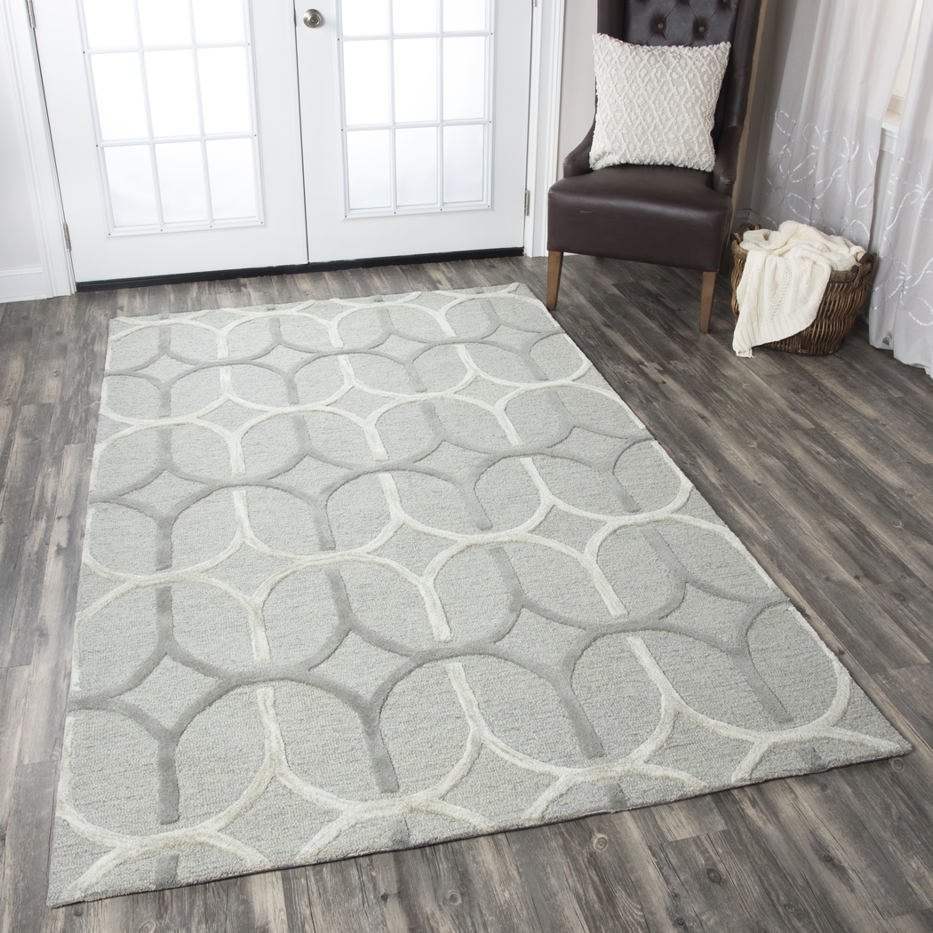 Terika Gray 5' x 8' Rug - Thumbnail - Image 5
