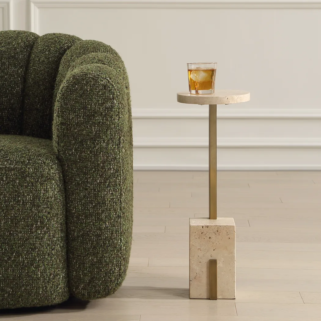 Terim Beige Accent Table - Thumbnail - Image 2