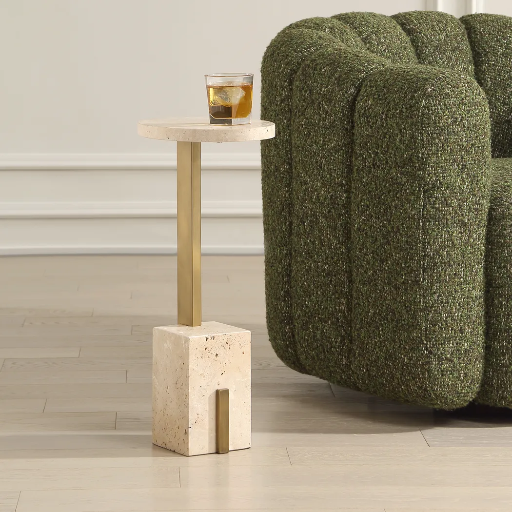 Terim Beige Accent Table - Thumbnail - Image 4