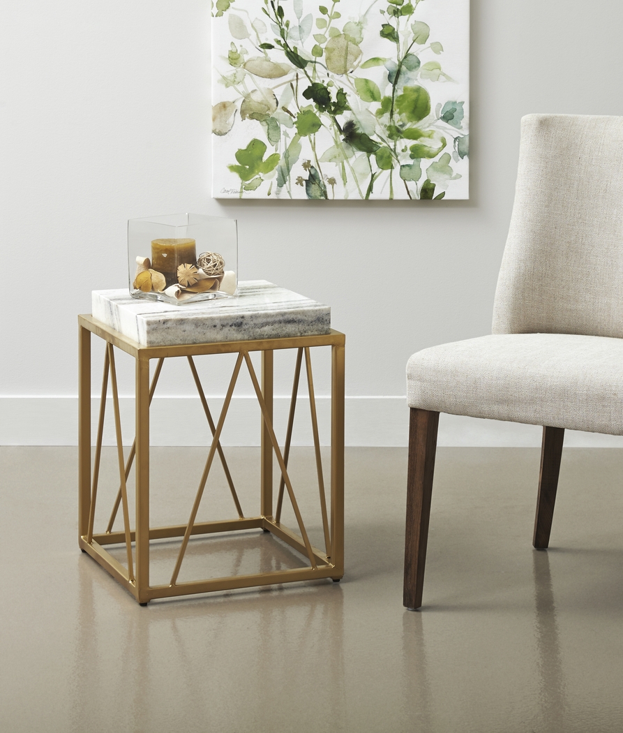 Ternian Gold Accent Table - Thumbnail - Image 3
