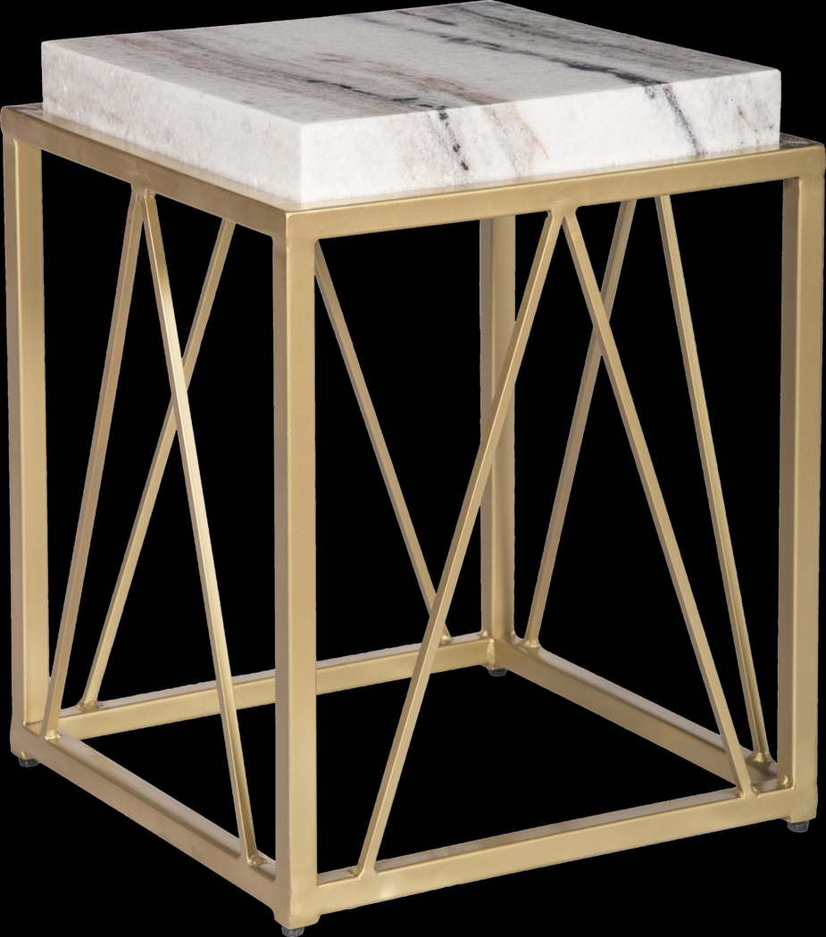 Ternian Gold Accent Table - Thumbnail - Image 1
