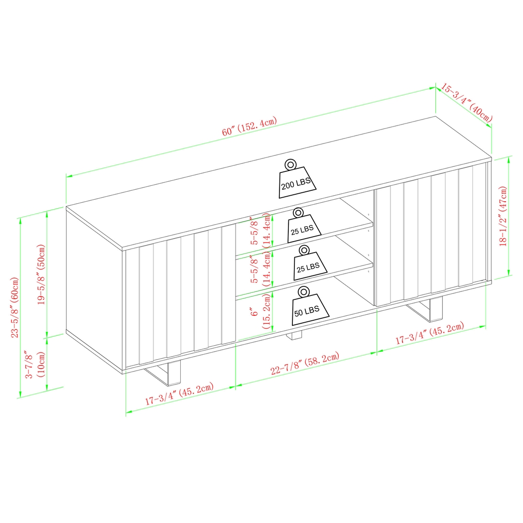 Terranove Oak 60 in. Console - Thumbnail - Image 5