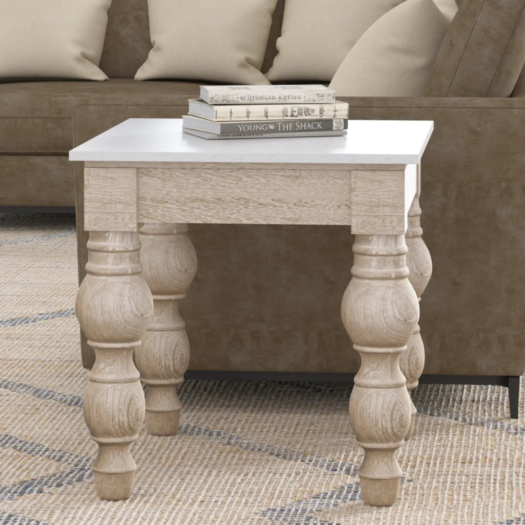 Tersari White Accent Table - Thumbnail - Image 2