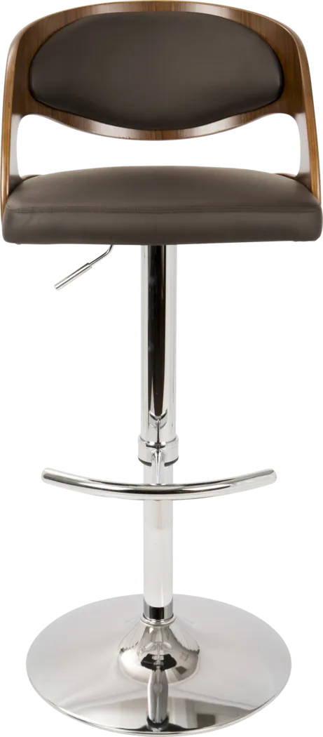 Tescord Brown Adjustable Barstool, Set of 2 - Thumbnail - Image 8