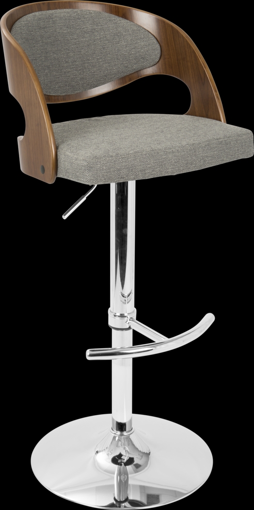 Tescord Gray Adjustable Barstool, Set of 2 - Thumbnail - Image 11