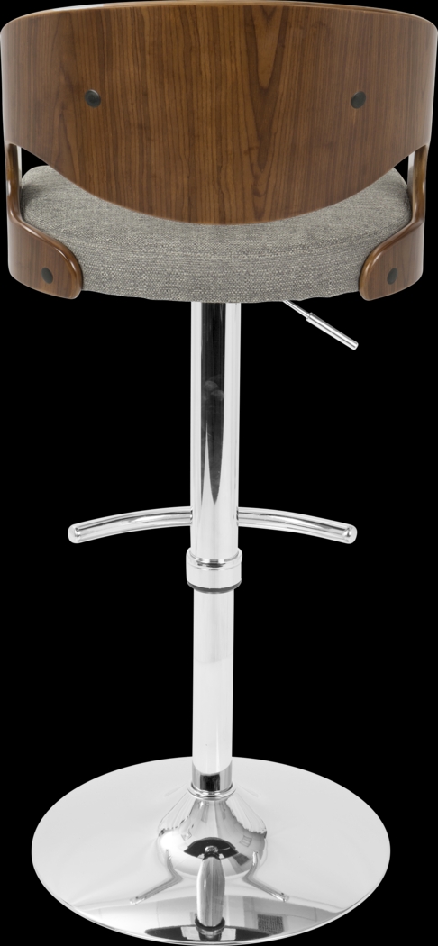 Tescord Gray Adjustable Barstool, Set of 2 - Thumbnail - Image 7