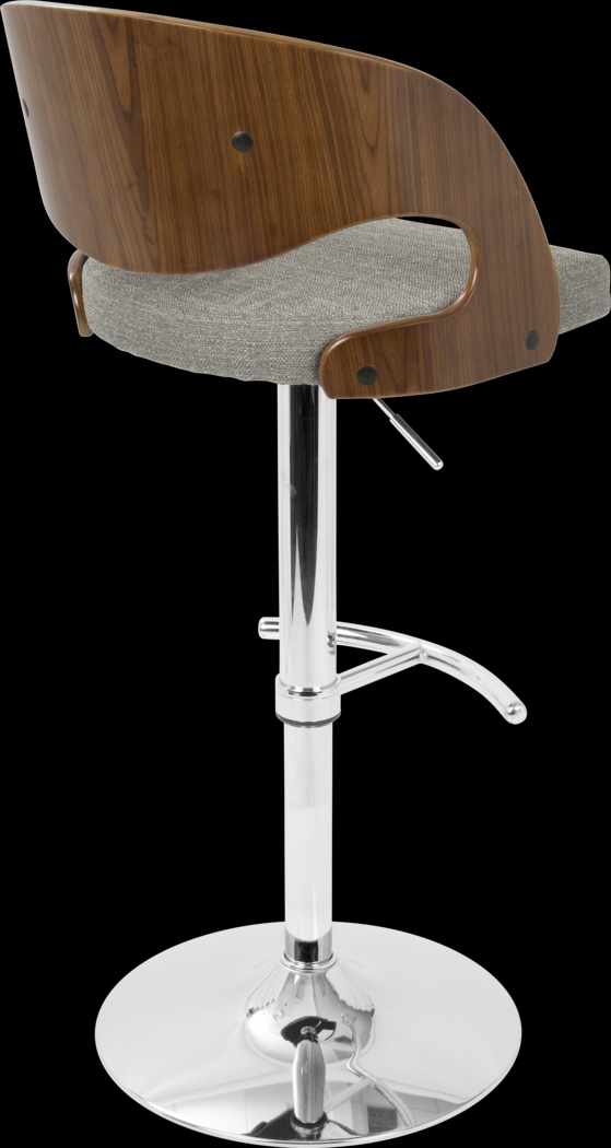 Tescord Gray Adjustable Barstool, Set of 2 - Thumbnail - Image 9