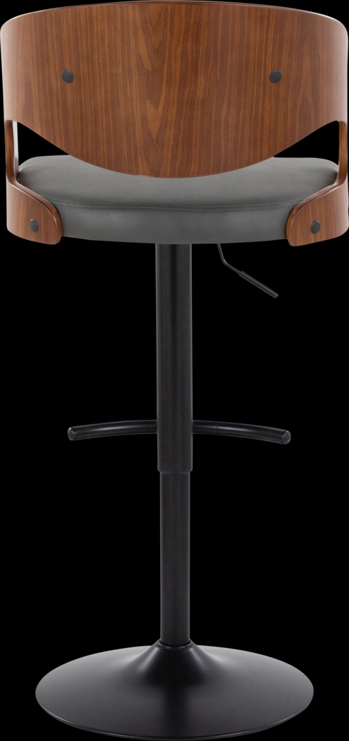 Tescord III Charcoal Adjustable Barstool, Set of 2 - Thumbnail - Image 7