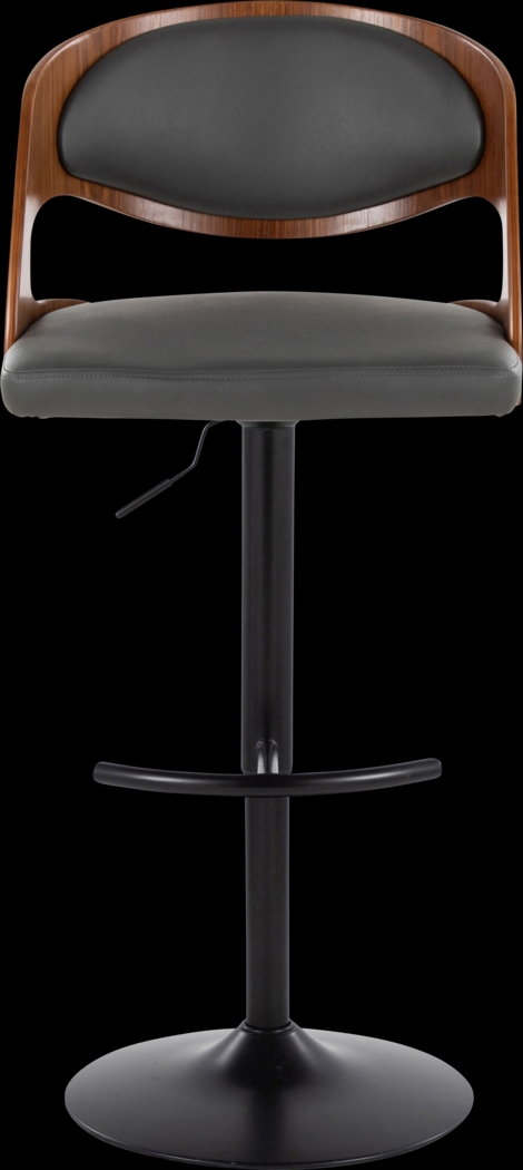 Tescord III Charcoal Adjustable Barstool, Set of 2 - Thumbnail - Image 8
