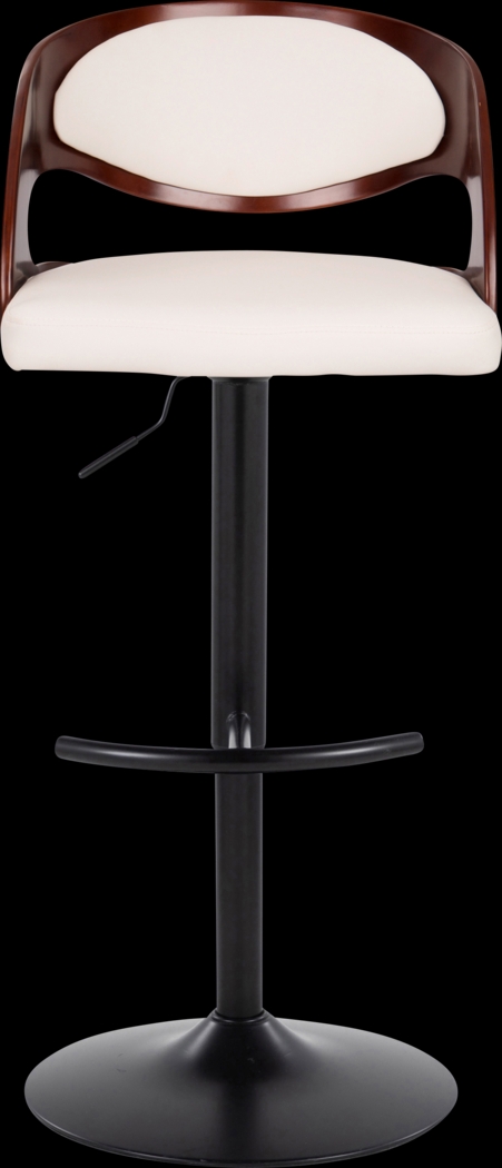 Tescord III White Adjustable Barstool, Set of 2 - Thumbnail - Image 8