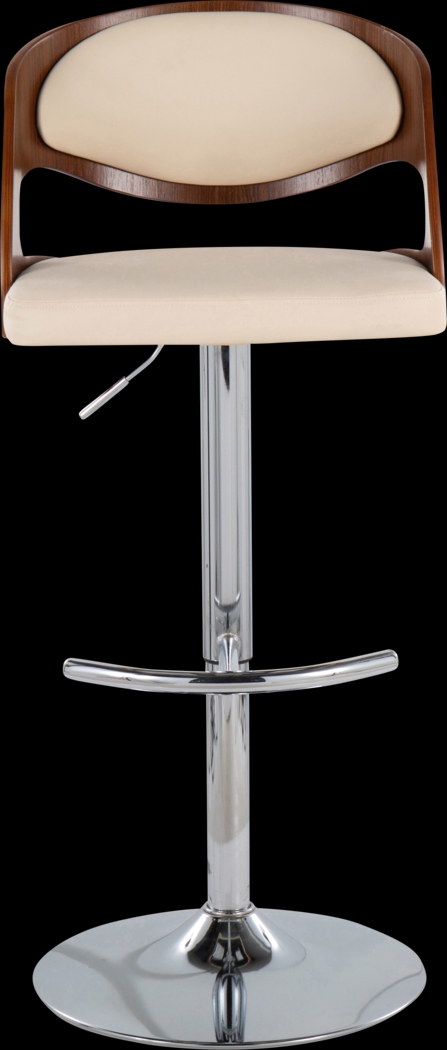 Tescord IV Cream Adjustable Swivel Barstool, Set of 3 - Thumbnail - Image 9