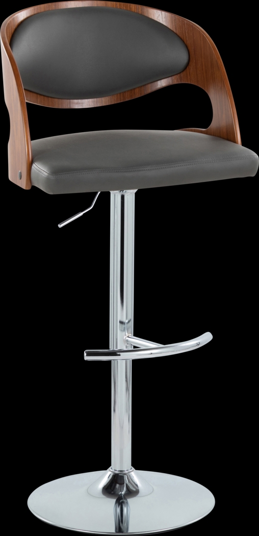 Tescord IV Gray Adjustable Barstool, Set of 2 - Thumbnail - Image 4