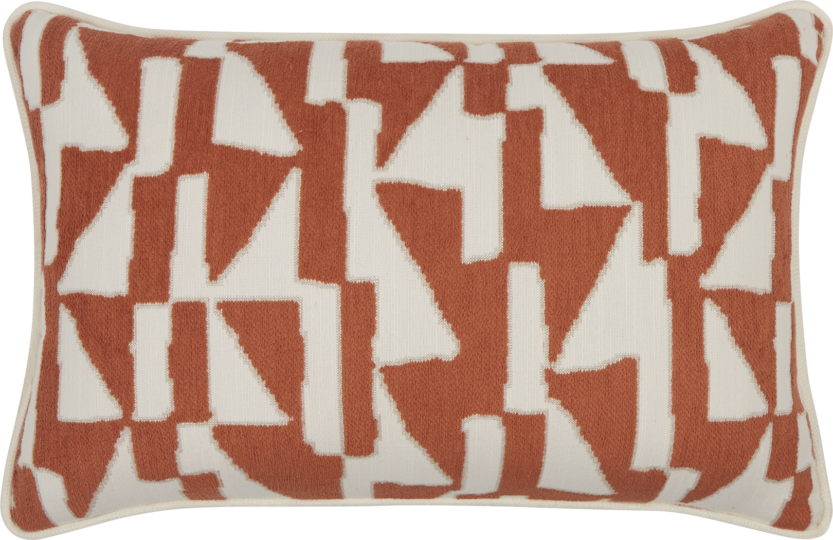 Tessa Peak Terracotta Indoor/Outdoor Accent Pillow - Thumbnail - Image 1