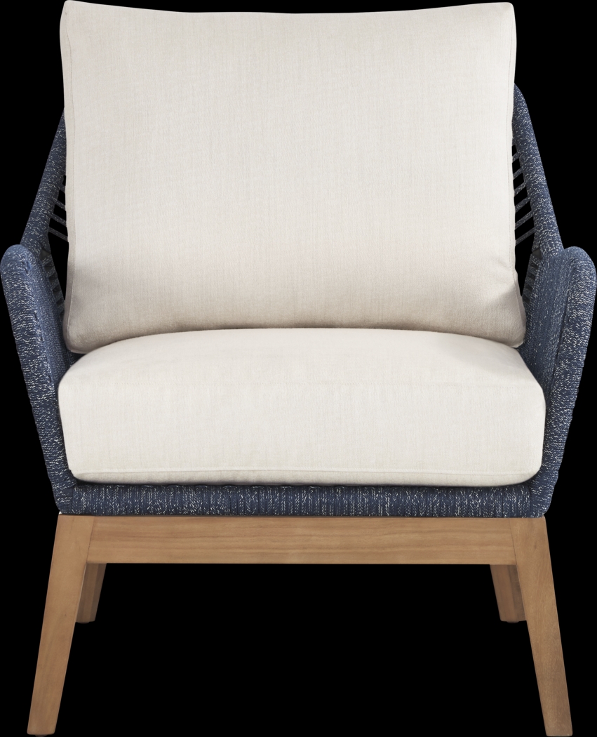 Tessere Blue Outdoor Club Chair - Thumbnail - Image 3