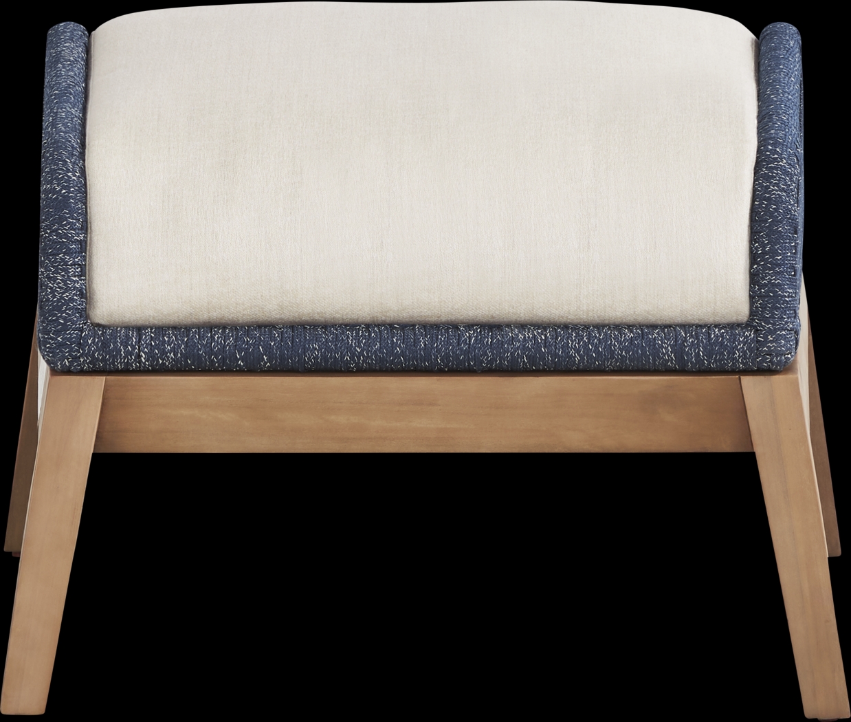 Tessere Blue Outdoor Ottoman - Thumbnail - Image 2