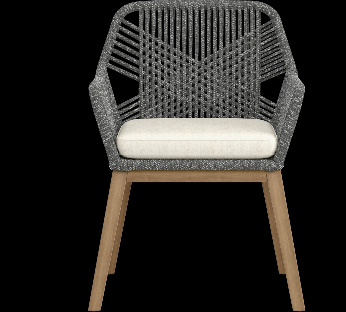 Tessere Gray Outdoor Arm Chair - Thumbnail - Image 3