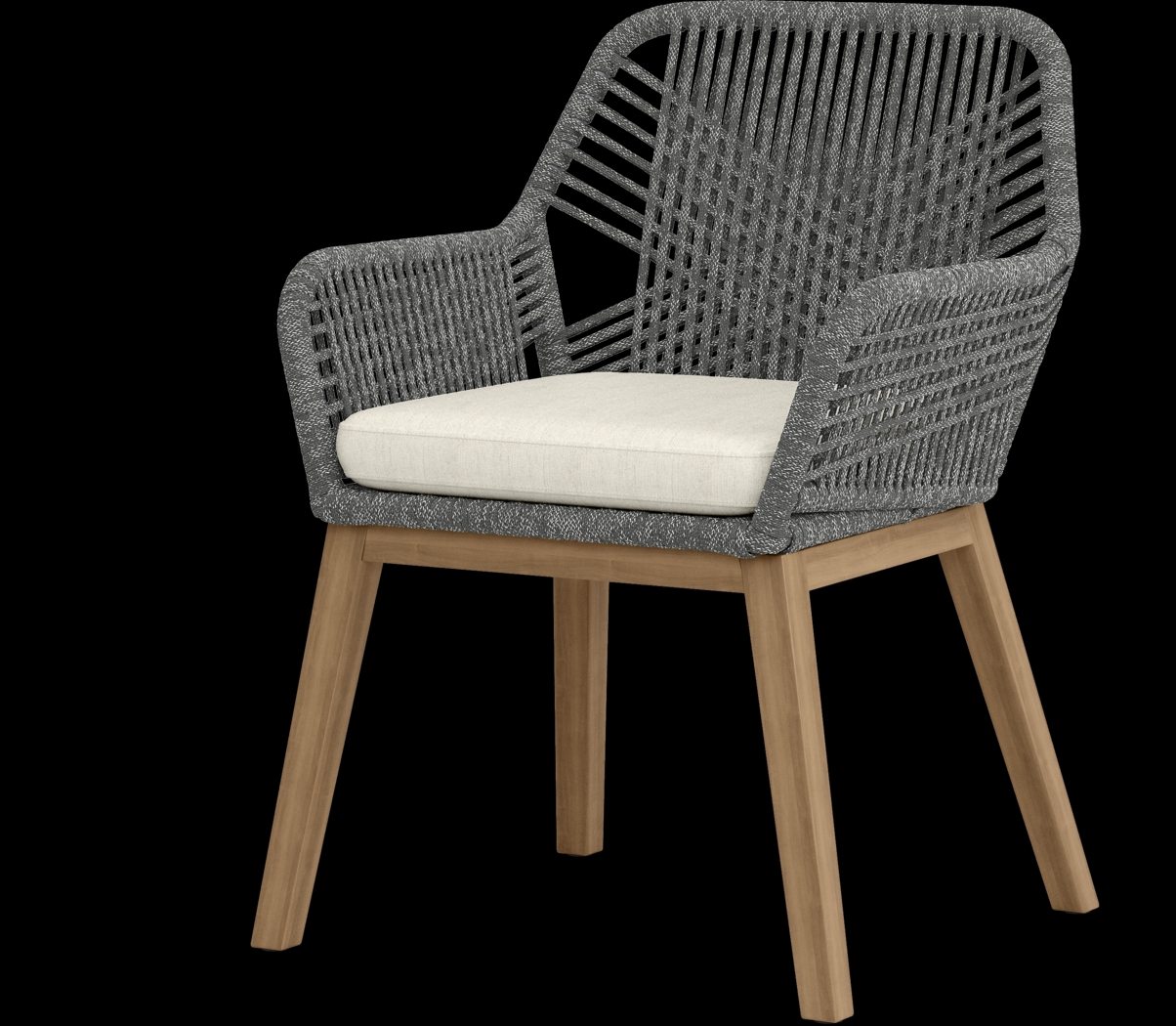 Tessere Gray Outdoor Arm Chair - Thumbnail - Image 1