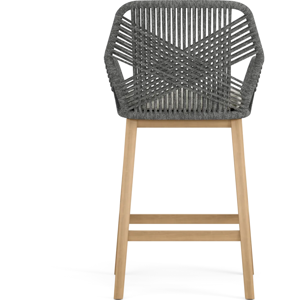 Tessere Gray Outdoor Barstool - Thumbnail - Image 4
