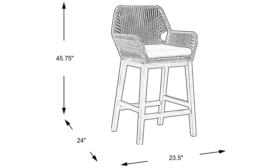 Dimension Image. Please refer to the Dimension Tab on this page for dimension details.