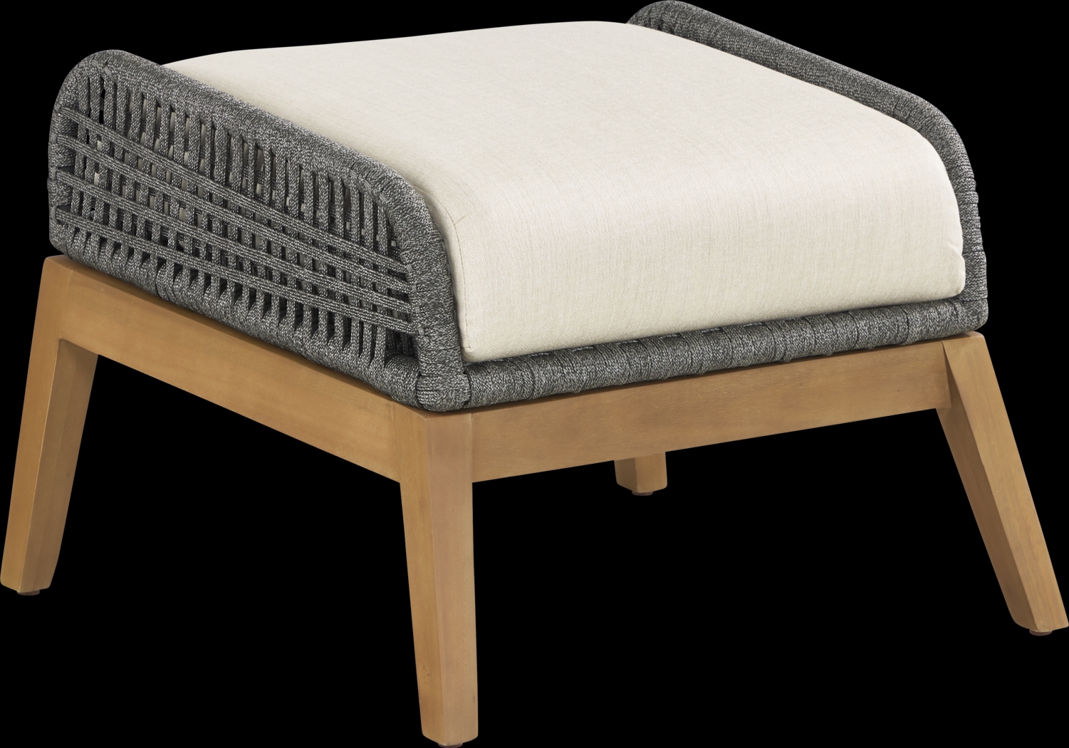 Tessere Gray Outdoor Ottoman - Thumbnail - Image 1