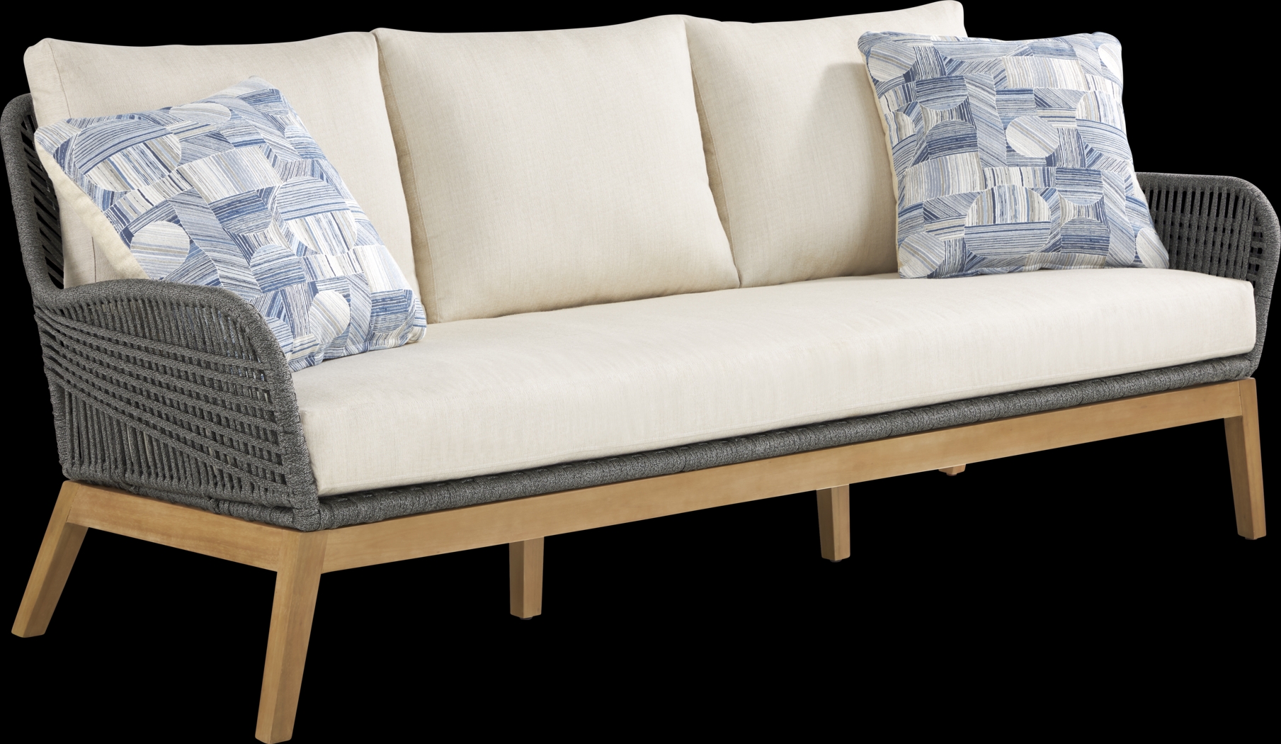 Tessere Gray Outdoor Sofa - Thumbnail - Image 3