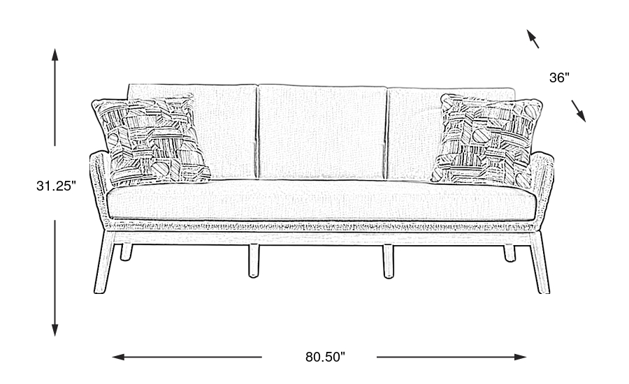 Dimension Image. Please refer to the Dimension Tab on this page for dimension details.