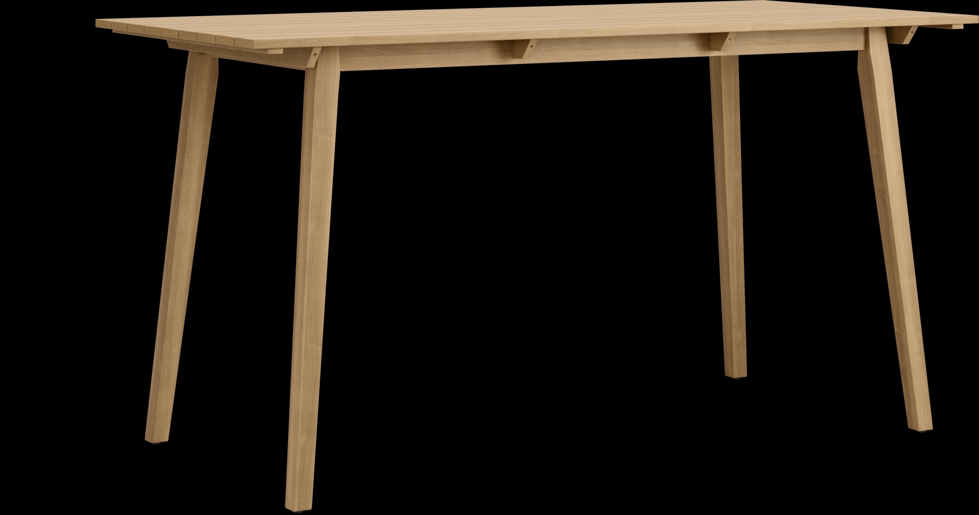 Tessere Natural 7 Pc Bar Height Outdoor Dining Set with Gray Barstools - Thumbnail - Image 2