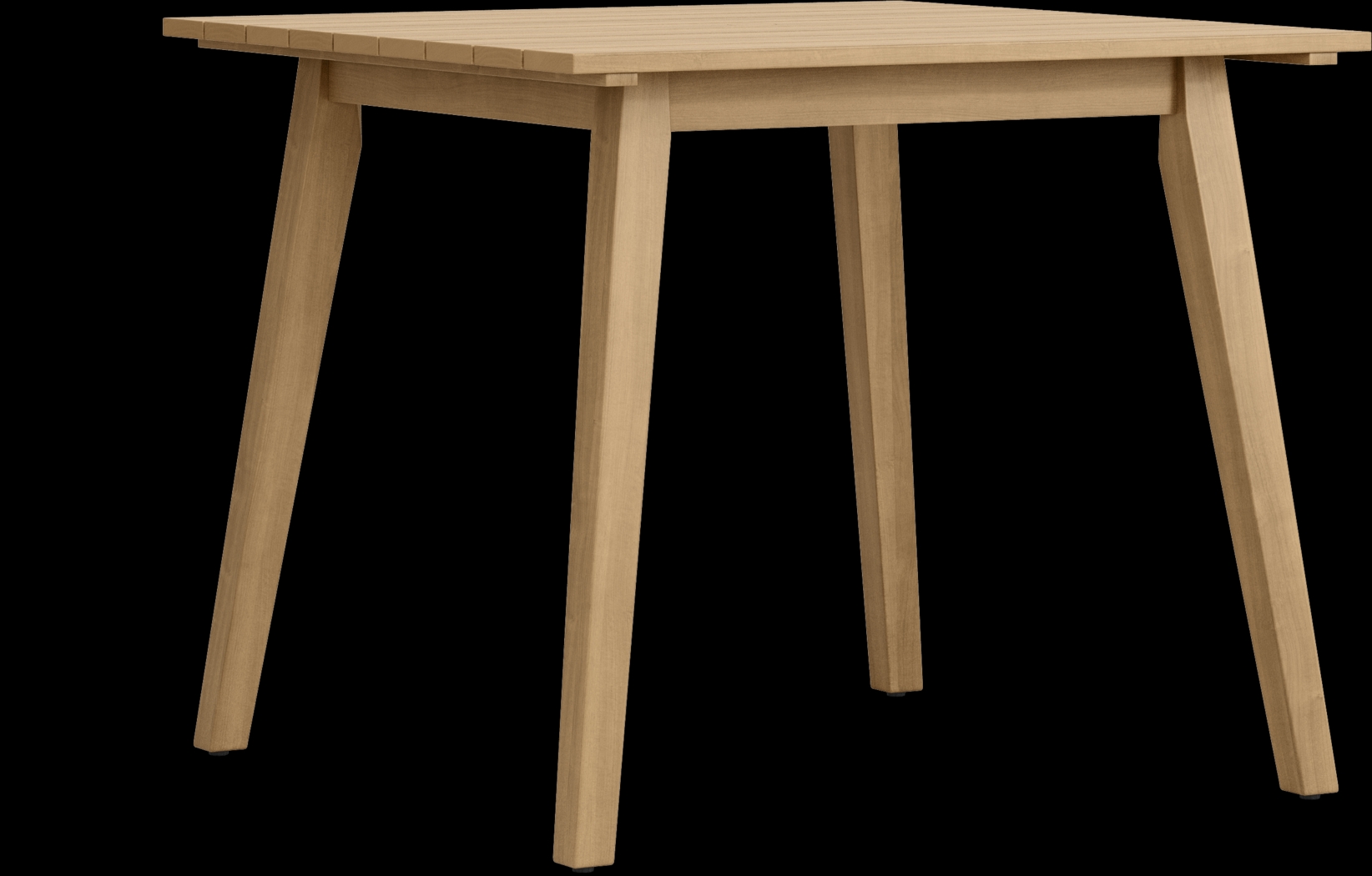 Tessere Natural 5 Pc Square Outdoor Dining Set with Blue Arm Chairs - Thumbnail - Image 2