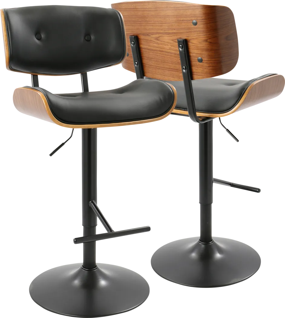 Tesshire Black Adjustable Barstool, Set of 2 - Thumbnail - Image 16