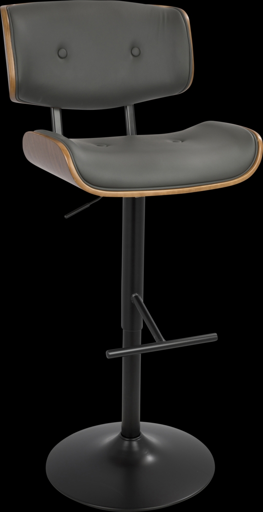 Tesshire Gray Adjustable Swivel Barstool, Set of 3 - Thumbnail - Image 8