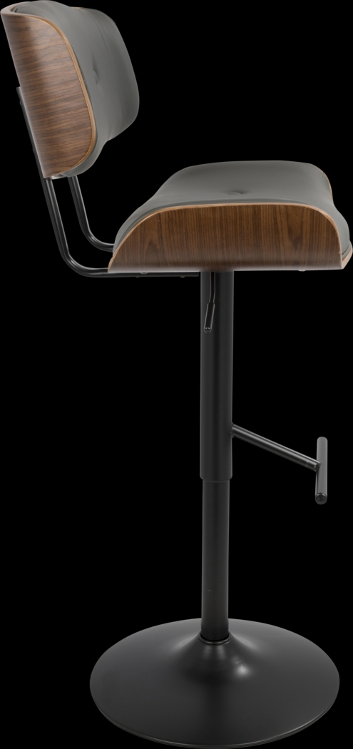 Tesshire Gray Adjustable Swivel Barstool, Set of 3 - Thumbnail - Image 9