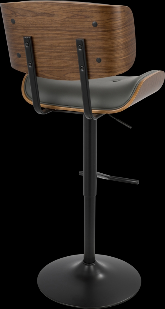 Tesshire Gray Adjustable Swivel Barstool, Set of 3 - Thumbnail - Image 10