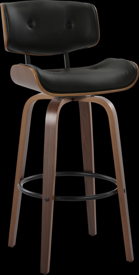 Tesshire II Black Swivel Barstool, Set of 2 - Thumbnail - Image 6