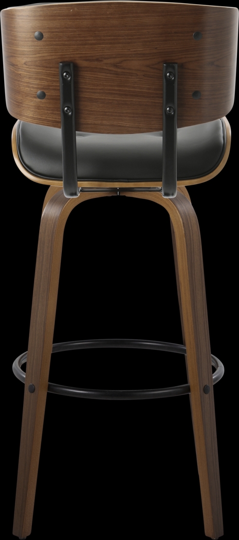 Tesshire II Black Swivel Barstool, Set of 2 - Thumbnail - Image 9