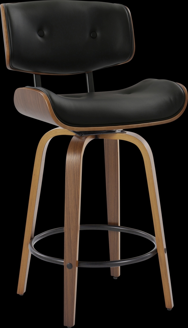 Tesshire II Black Swivel Counter Height Stool, Set of 2 - Thumbnail - Image 4