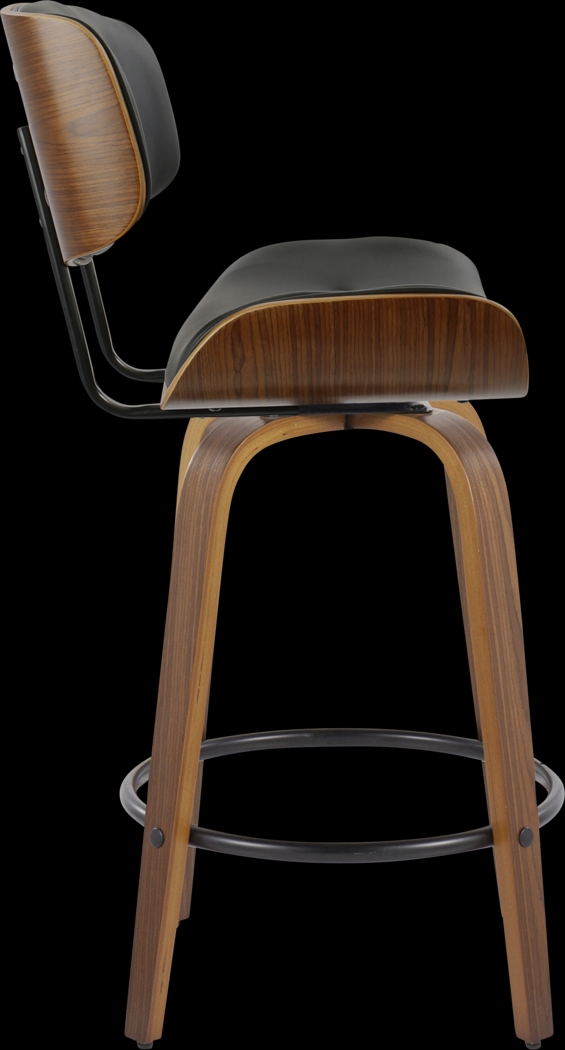 Tesshire II Black Swivel Counter Height Stool, Set of 2 - Thumbnail - Image 5