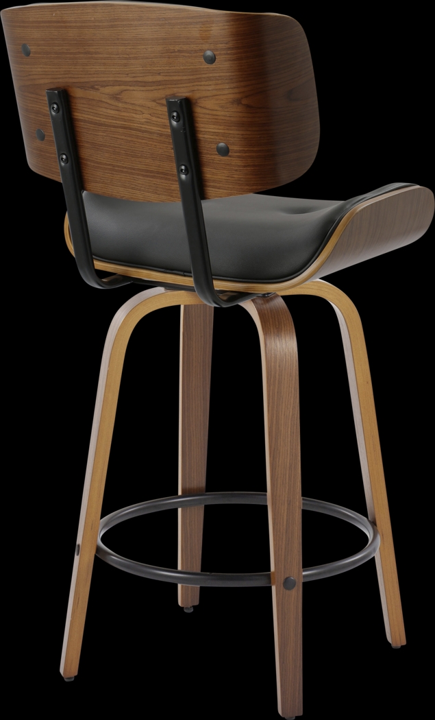 Tesshire II Black Swivel Counter Height Stool, Set of 2 - Thumbnail - Image 6