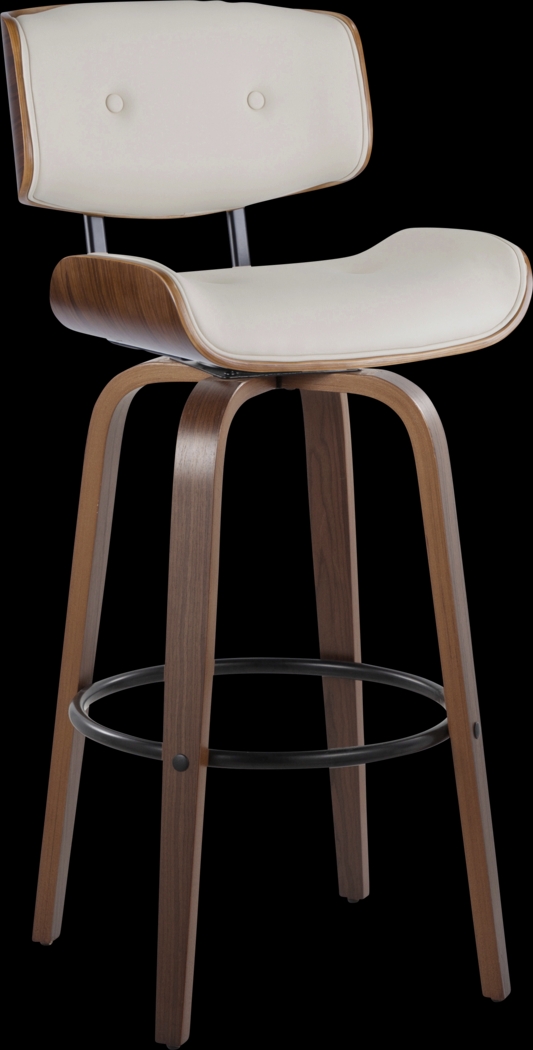 Tesshire II Cream Swivel Barstool, Set of 2 - Thumbnail - Image 6