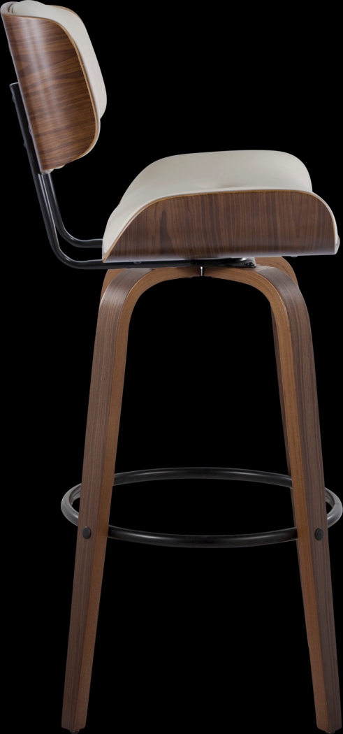 Tesshire II Cream Swivel Barstool, Set of 2 - Thumbnail - Image 7