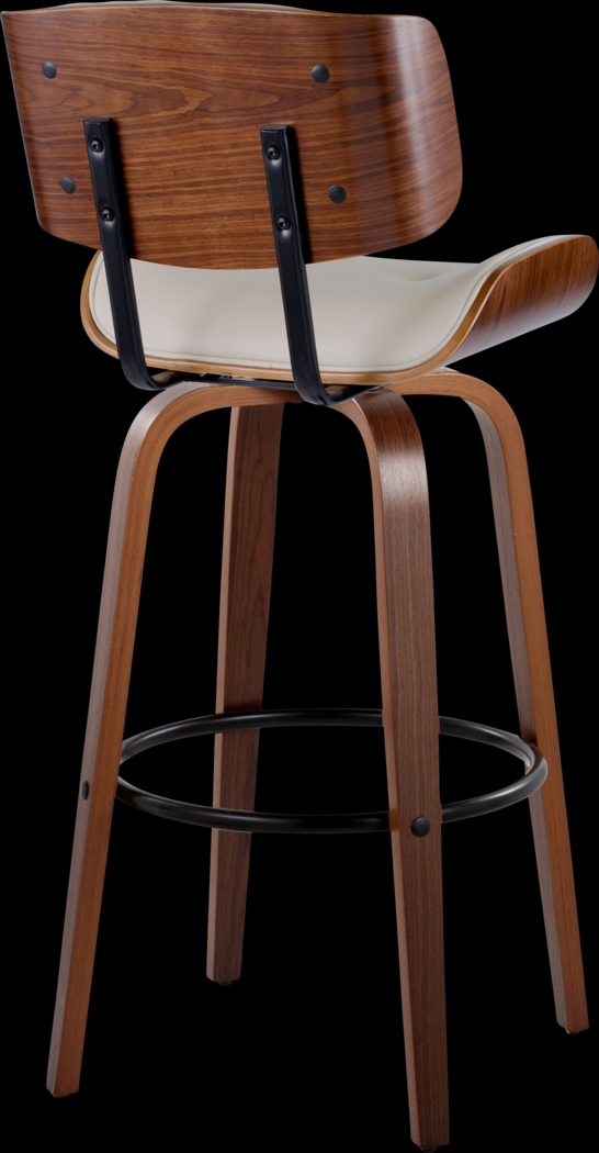 Tesshire II Cream Swivel Barstool, Set of 2 - Thumbnail - Image 8