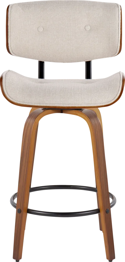 Tesshire II Cream Swivel Counter Height Stool, Set of 2 - Thumbnail - Image 8