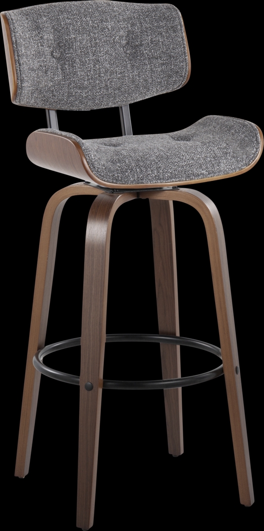 Tesshire II Gray Swivel Barstool, Set of 2 - Thumbnail - Image 6